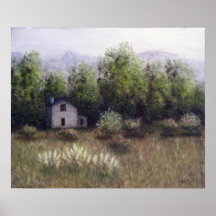 Texas Hill Country Farm Poster