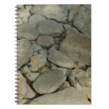 Texas Hill Country River Rocks Spiral Notebook