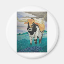 Texas Longhorn Refrigerator Magnets