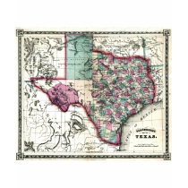 Texas Map and State Flag T-shirt