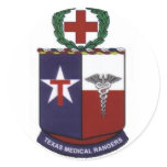 texas medical Rangers round decal stickers