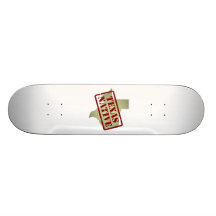 Texas Native Stamped on Map Skateboards