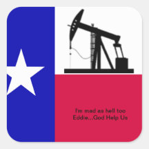 Texas Oil Rig Sticker