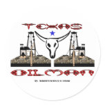 Texas Oilman, Oil Field Sticker
