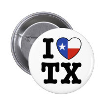 Texas Pinback Buttons