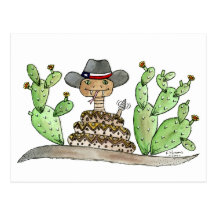 Texas Rattlesnake Post Card