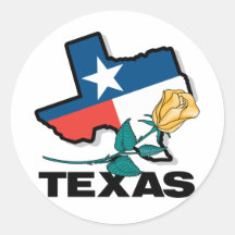 Texas Rose Stickers