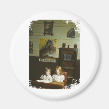 Texas School Girls Fridge Magnets