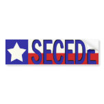 Texas SECEDE bumper sticker