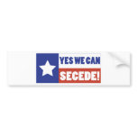 Texas Secede bumper stickers