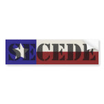 Texas SECEDE bumper sticker bumper stickers