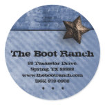 Texas Star Sticker Denim Blue Jeans
