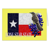 TEXAS STATE FLAG GREETING CARD