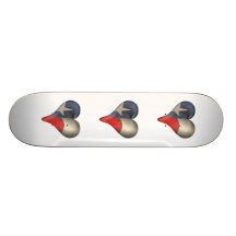 Texas State Flag In A Heart Skateboard Deck