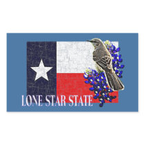 TEXAS STATE FLAG RECTANGLE STICKER