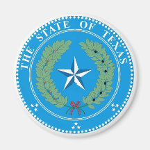 Texas State Seal Refrigerator Magnets