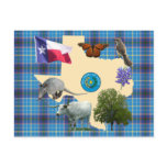 Texas State Symbols postcards