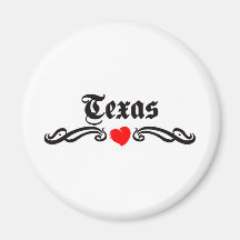 Texas Tattoo Magnets