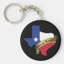 Texas Trash Keychain