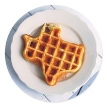 Texas Waffle Round Stickers
