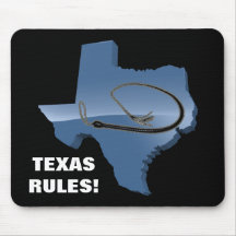 TEXAS WHIP RULES! MOUSE PAD