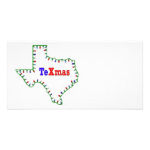 TeXmas Lights Photo Greeting Card