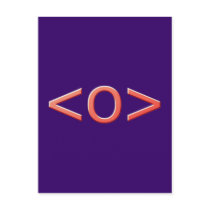 Text ASCII Auge eye Postkarte