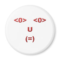 Text ASCII Gesicht face Kühlschrankmagnet