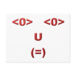 Text ASCII Gesicht face postcards