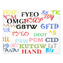Text Lingo Abbreviations Custom Announcement