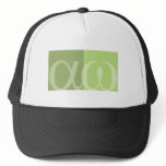 textArt alpha omega Mesh Hats