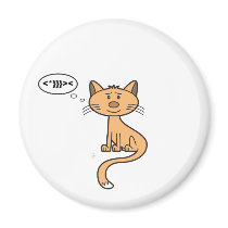 Texting Kitty - Magnet