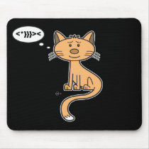 Texting Kitty - Mousepad
