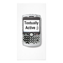 Textually Active Photo Card