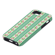 Texture #64 - Girly Rose With Green Ribbon | iPhone 5 Covers