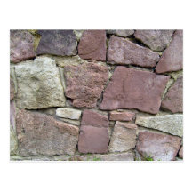 Texture and Pattern Of Natural Stone Wall Close-Up Postcards