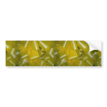 Texture of many lemon-yellow ribbons and bows bumper stickers