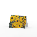 Textured Black-Eyed Susans Note cards