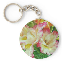 Textured Gladiola Keychain