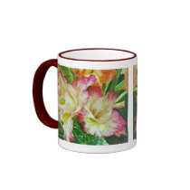 Textured Gladiola Mug