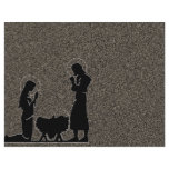 Textured Gold Nativity flyers