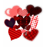 Textured Heart Collage t-shirts