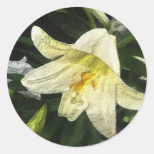 Textured Lilly Stickers