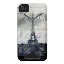 Textured Paris in Lavender iPhone 4 ID Case