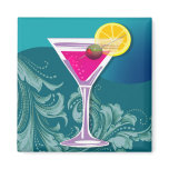 "TGIF Martini" (teal) by Cheryl Daniels magnets
