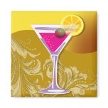 "TGIF Martini" (yellow) by Cheryl Daniels magnets