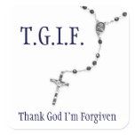 TGIF Rosary Sticker