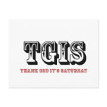 TGIF Thank God it's Saturday postcards