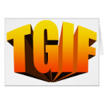 TGIF Yellow Rainbow cards