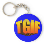 TGIF Yellow Rainbow keychains